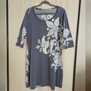 Before+Again Blue Floral Dress